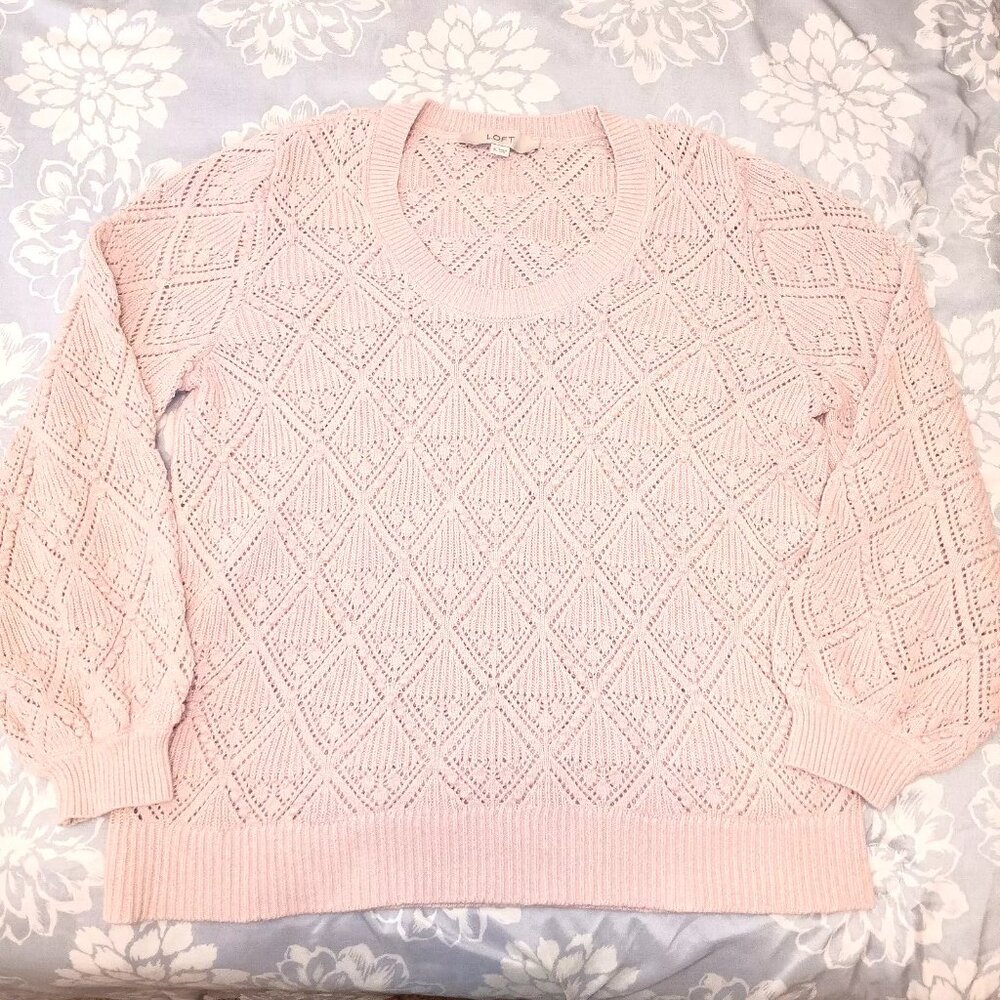 Loft Sweater Pink Size XL